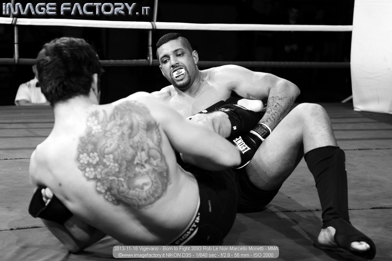 2013-11-16 Vigevano - Born to Fight 3093 Rob Le Noir-Marcello Monetti - MMA.jpg
